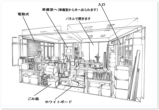 10：√学園旧校舎 キュービックの研究室１