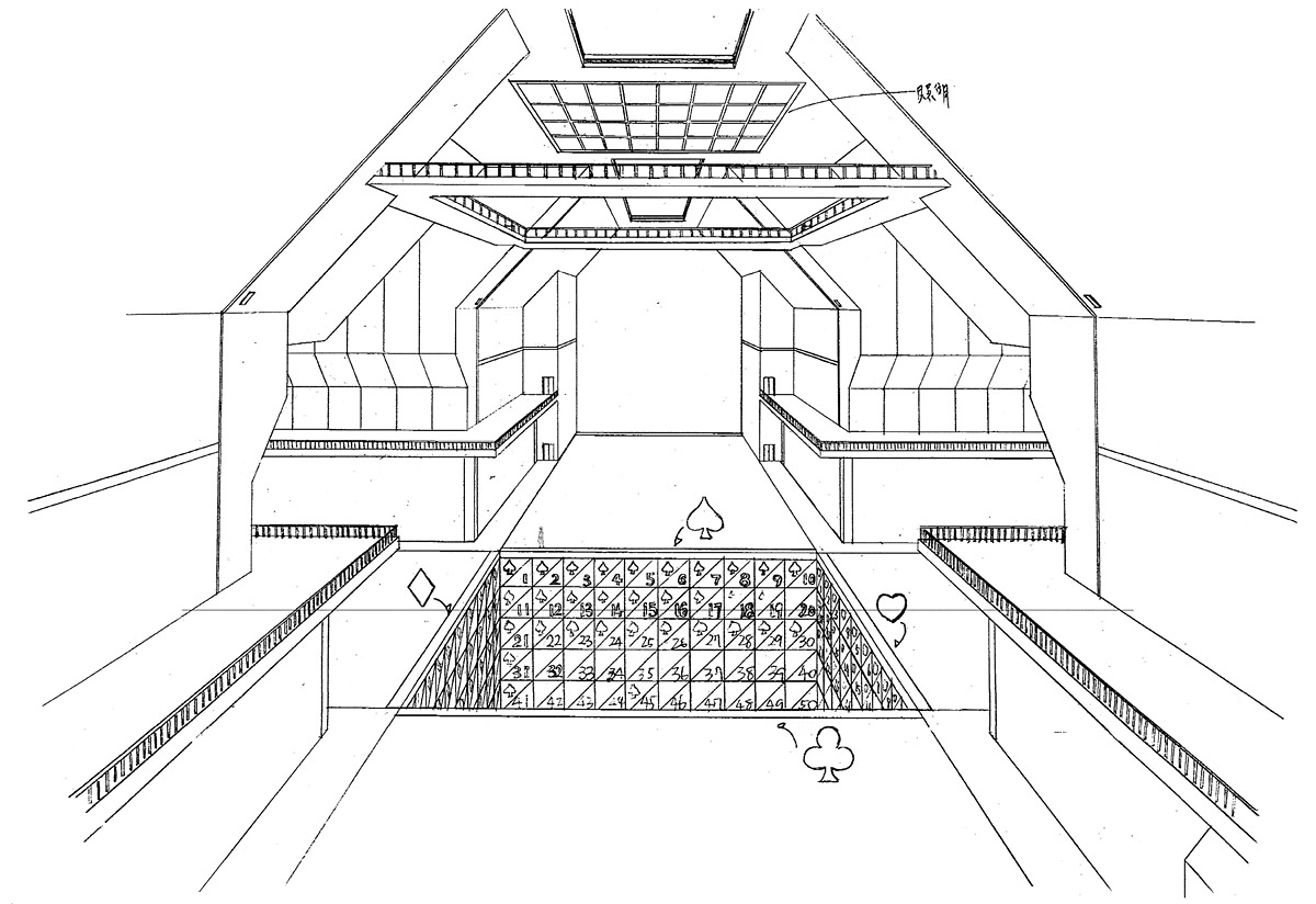 01：支柱パズル 建物全景