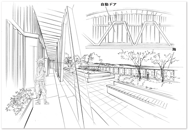 19：√学園高等部 校舎屋上２